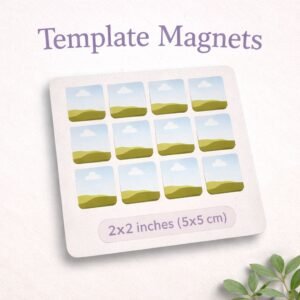 magnet template 2x2in canva